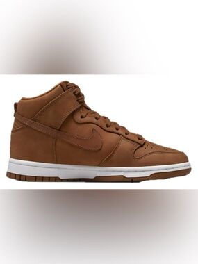 Nike Dunks Chestnut High-Top Leather Sneaker